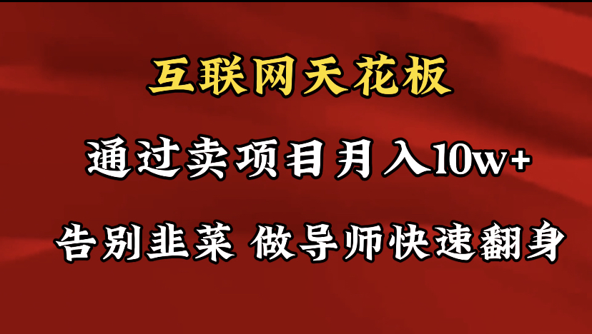 导师训练营互联网的天花板,让你告别韭菜,通过卖项目月入10w+,一定要…插图 导师训练营互联网的天花板,让你告别韭菜,通过卖项目月入10w+,一定要…插图