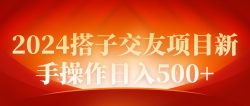 (9345期)2024同城交友项目新手操作日入500+