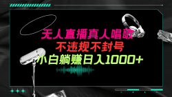 (9622期)抖音24小时无人直播音乐，不违规，不封号纯撸音浪，小白实操当天日入1000+