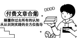 (9646期)《某公众号付费文章合集》颠覆你过去所有的认知 从认识到实践的全方位指导