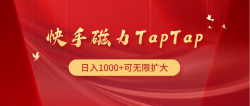 (9964期)快手磁力TapTap暴利玩法