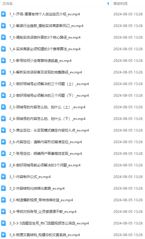 实体店老板获客特训营：认知、定位、文案、矩阵、直播、AI等(72节插图1
