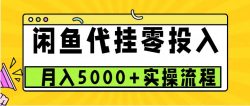 闲鱼代挂项目，0投资无门槛，一个月能多赚5000+，操作简单可批量操作