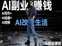 AI改变生活(Ai写作+AI绘画+Ai视频)，AI副业挣钱