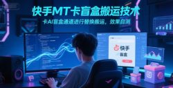 快手MT卡盲盒搬运技术，卡AI盲盒通道进行替换搬运，效果自测