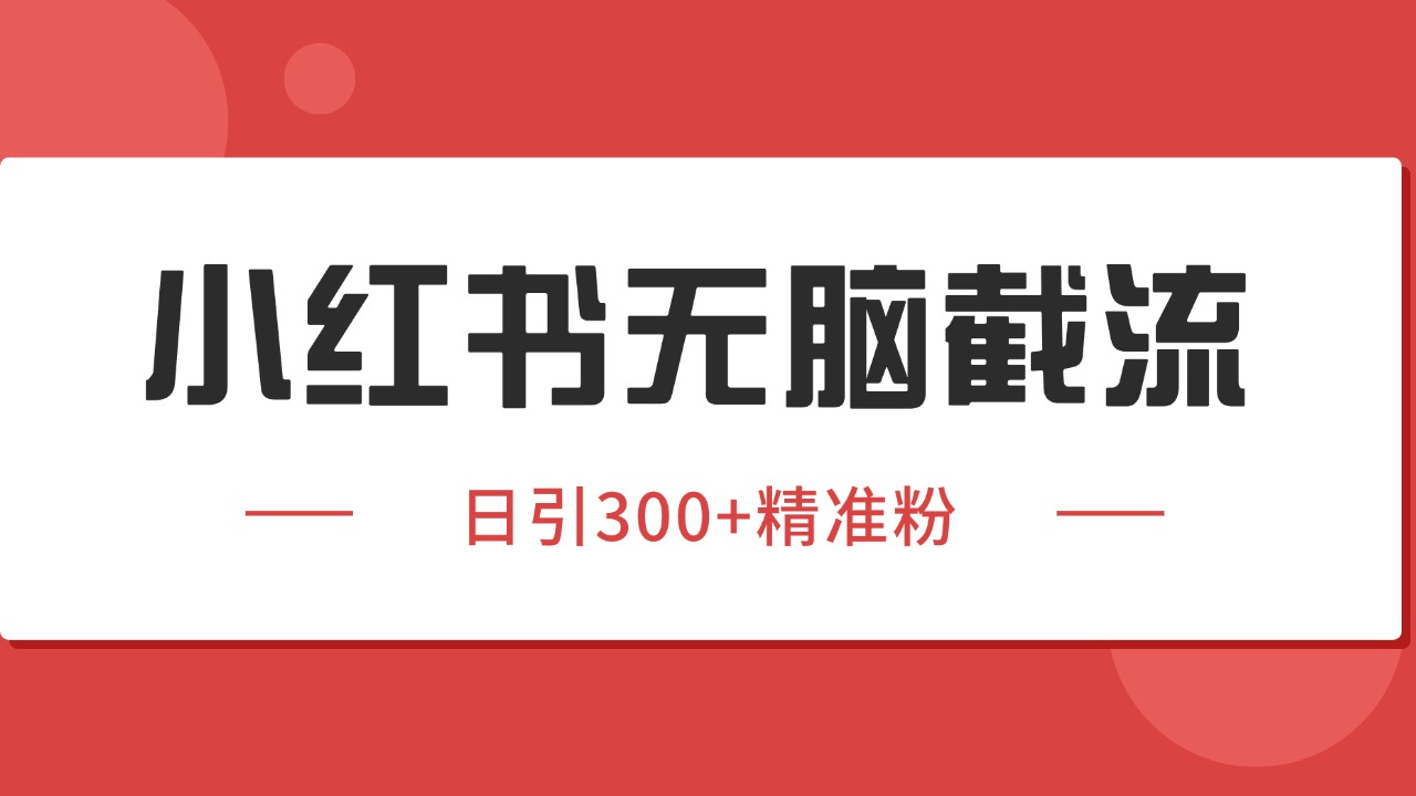 小红书截流同行客源,独家野路子获客玩法 日引200+暴力获客插图 小红书截流同行客源,独家野路子获客玩法 日引200+暴力获客