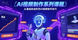 AI视频制作系列课程，从基础到进阶的AI视频制作技巧全涵盖