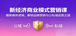 新经济商业模式营销课，握新媒体逻辑，解锁品牌营销与公私域运营之道