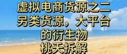 虚拟电商之二—另类的货源，大平台的衍生物