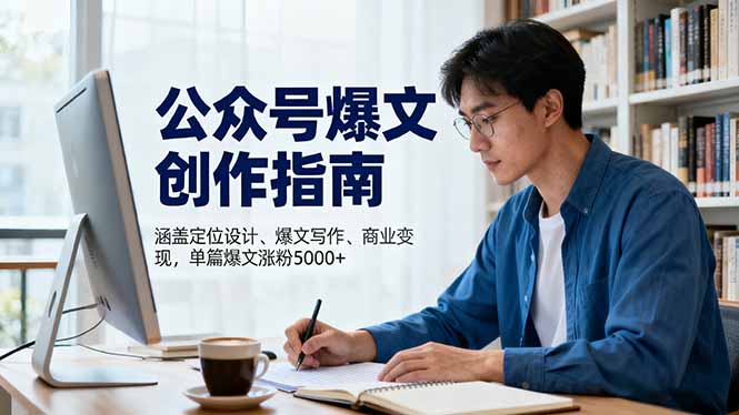 公众号爆文创作指南,涵盖定位设计+爆文写作+商业变现,单篇爆文涨粉5000+插图 公众号爆文创作指南,涵盖定位设计+爆文写作+商业变现,单篇爆文涨粉5000+