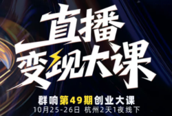 婉婉群响陈晶·直播变现大课10月25-26日(杭州2天1夜线下课)