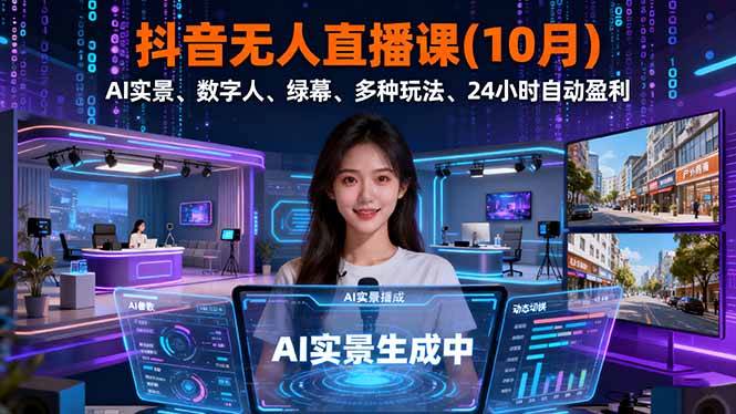 抖音无人直播课(10月插图 抖音无人直播课(10月