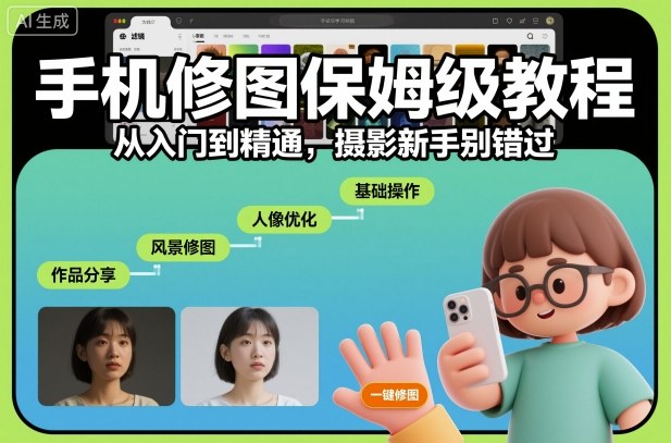 手机修图保姆级教程,从入门到精通,摄影新手别错过插图 手机修图保姆级教程,从入门到精通,摄影新手别错过