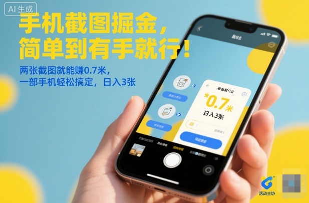 手机截图掘金,简单到有手就行!两张截图就能賺0.7米,一部手机轻松搞定,日入3张【揭秘】插图 手机截图掘金,简单到有手就行!两张截图就能賺0.7米,一部手机轻松搞定,日入3张【揭秘】