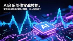 AI音乐创作实战技能：掌握AI+音乐起号核心技能，月入轻松破万
