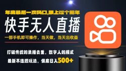 一部手机，当天出收益，轻松日入5张+，小白轻松上手，年前最后一个风口项目【揭秘】