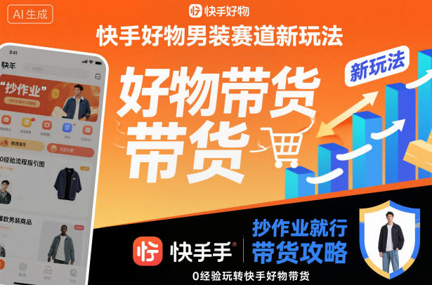 快手好物男装赛道新玩法,抄作业就行,0经验玩转快手好物带货插图 快手好物男装赛道新玩法,抄作业就行,0经验玩转快手好物带货