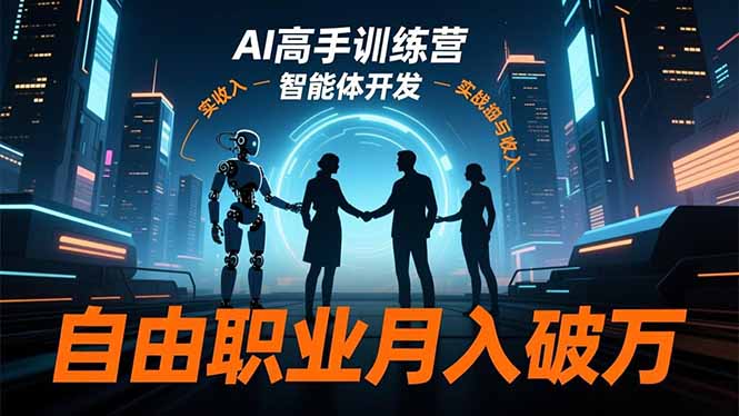 AI高手训练营3.0,ChatGPT,Midjourney,智能体开发,自由职业月入破万插图 AI高手训练营3.0,ChatGPT,Midjourney,智能体开发,自由职业月入破万