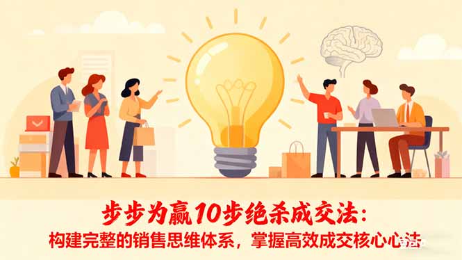 步步为赢10步绝杀成交法:构建完整的销售思维体系,掌握高效成交核心心法插图 步步为赢10步绝杀成交法:构建完整的销售思维体系,掌握高效成交核心心法