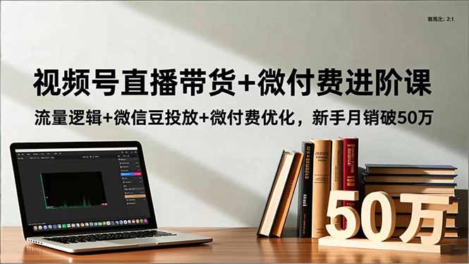 视频号直播带货+微付费进阶课:流量逻辑+微信豆投放+微付费优化,新手月销破50万插图 视频号直播带货+微付费进阶课:流量逻辑+微信豆投放+微付费优化,新手月销破50万