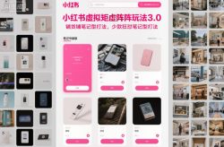 小红书虚拟矩阵玩法3.0，铺货铺笔记型打法，少款狂怼笔记型打法