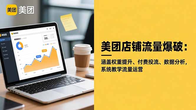 美团店铺流量爆破:涵盖权重提升、付费投流、数据分析,系统教学流量运营插图 美团店铺流量爆破:涵盖权重提升、付费投流、数据分析,系统教学流量运营
