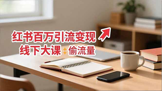 小红书百万引流变现-11月线下大课:分享从0到百万引流路径,手把手教偷流量、拿结果插图 小红书百万引流变现-11月线下大课:分享从0到百万引流路径,手把手教偷流量、拿结果