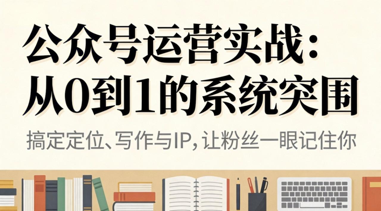 公众号运营实战:从0到1的系统突围插图 公众号运营实战:从0到1的系统突围
