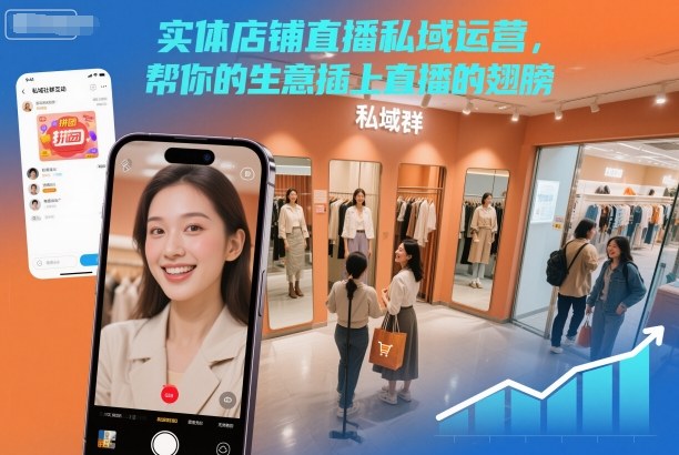 实体店铺直播私域运营,帮你的生意插上直播的翅膀插图 实体店铺直播私域运营,帮你的生意插上直播的翅膀