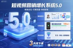 短视频营销增长系统5.0，精准定位-引爆流量-持续获客，3天线下课(音频+图片)