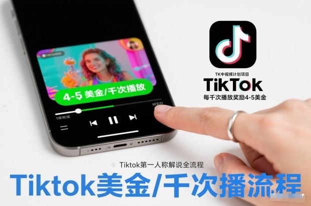 TK中视频计划项目,Tiktok第一人称解说流程,每干次播放奖励4-5美金插图 TK中视频计划项目,Tiktok第一人称解说流程,每干次播放奖励4-5美金