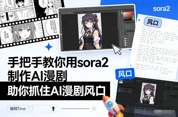 手把手教你用sora2制作AI漫剧,助你抓住AI漫剧风口插图 手把手教你用sora2制作AI漫剧,助你抓住AI漫剧风口