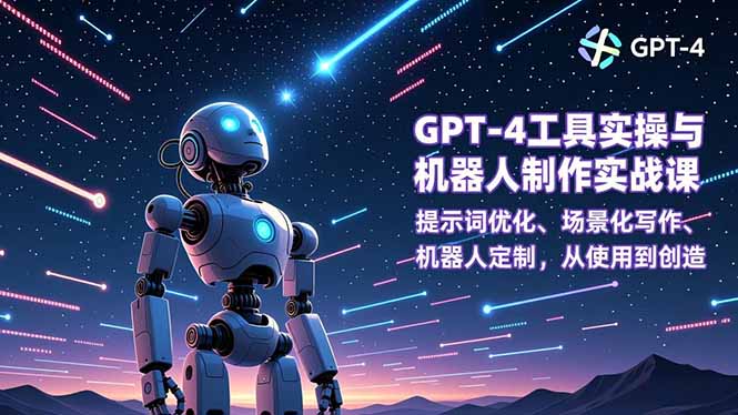 GPT-4工具实操与机器人制作实战课:提示词优化、场景化写作、机器人定制,从使用到创造插图 GPT-4工具实操与机器人制作实战课:提示词优化、场景化写作、机器人定制,从使用到创造