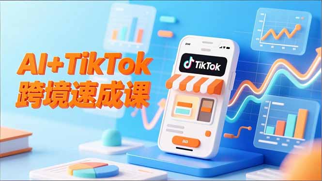 AI+TikTok跨境速成课,智能翻译、店铺定位、流程拆解,7天高效上线运营插图 AI+TikTok跨境速成课,智能翻译、店铺定位、流程拆解,7天高效上线运营