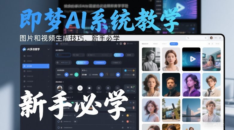 即梦AI系统教学,图片和视频生成技巧,新手必学插图 即梦AI系统教学,图片和视频生成技巧,新手必学