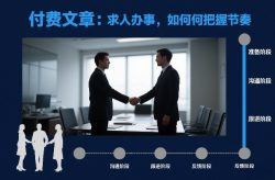 付费文章：求人办事，如何把握节奏