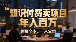从0到年入百万：超级个体实战心得公开，个人IP×精准引流×成交系统全拆解