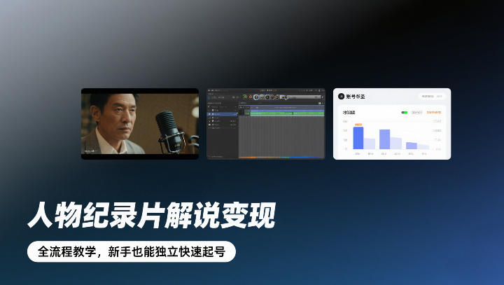 人物纪录片解说变现,全流程教学,新手也能独立快速起号插图 人物纪录片解说变现,全流程教学,新手也能独立快速起号