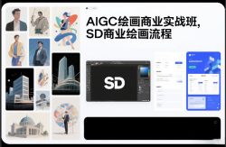 AIGC绘画商业实战班，SD商业绘画流程