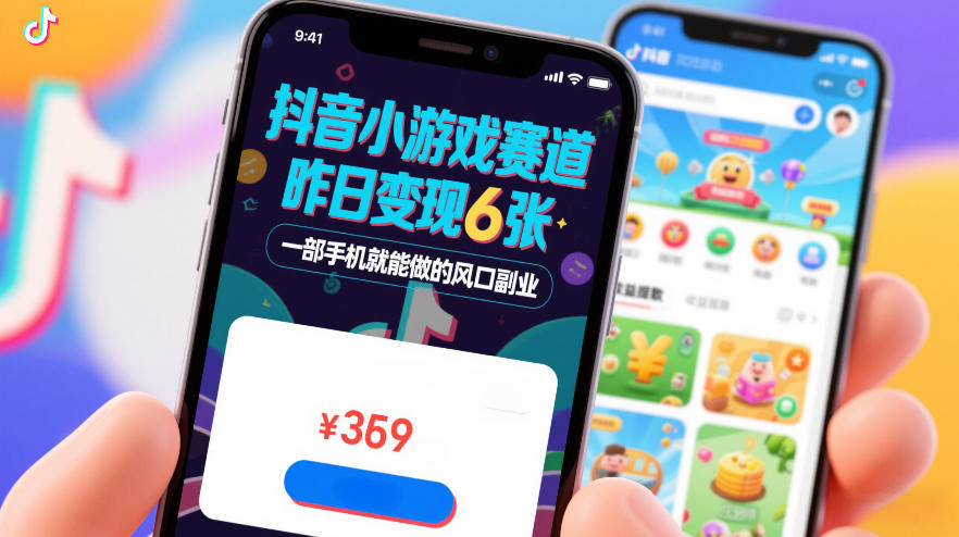 抖音小游戏赛道,昨日变现600+,零基础一部手机就能做的风口副业【揭秘】插图 抖音小游戏赛道,昨日变现600+,零基础一部手机就能做的风口副业【揭秘】