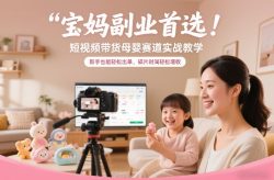 宝妈副业首选！短视频带货母婴赛道实战教学，新手也能轻松出单，碎片时间轻松增收