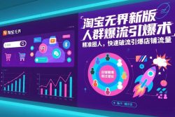 淘宝无界新版人群爆流引爆术，精准圈人，快速破流引爆店铺流量