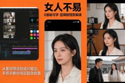 0基础可学！《女人不易》竖屏剧情剪辑课，从素材筛选到成片输出，手把手教你驾驭复杂故事