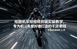 炫酷机车短视频剪辑实操教学，专为机车爱好者打造的干货教程，零基础也能轻松上手