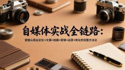 自媒体实战全链路：掌握从商业定位→文案→拍摄→剪辑→运营→转化的完整方法论