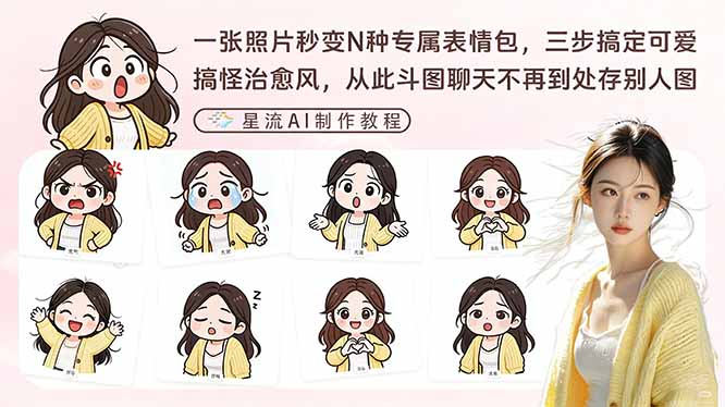 一张照片秒变N种专属表情包,三步搞定可爱搞怪治愈风,从此斗图聊天不再到处存别人图插图 一张照片秒变N种专属表情包,三步搞定可爱搞怪治愈风,从此斗图聊天不再到处存别人图