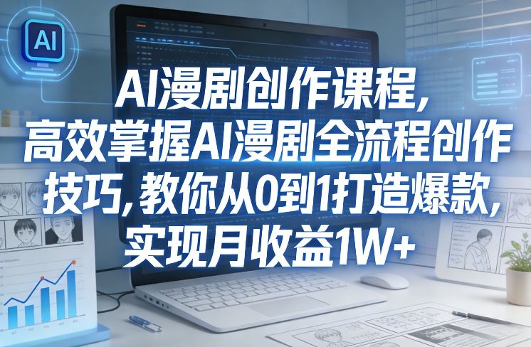 某社群AI漫剧创作课程,高效掌握AI漫剧全流程创作技巧,教你从0到1打造爆款,实现月收益1W+插图 某社群AI漫剧创作课程,高效掌握AI漫剧全流程创作技巧,教你从0到1打造爆款,实现月收益1W+