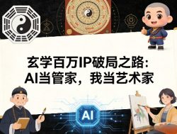 玄学百万IP破局之路：AI当管家，我当艺术家