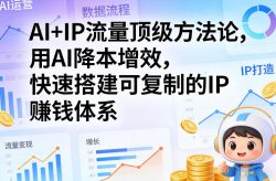 AI+IP流量顶级方法论，用AI降本增效，快速搭建可复制的IP賺钱体系