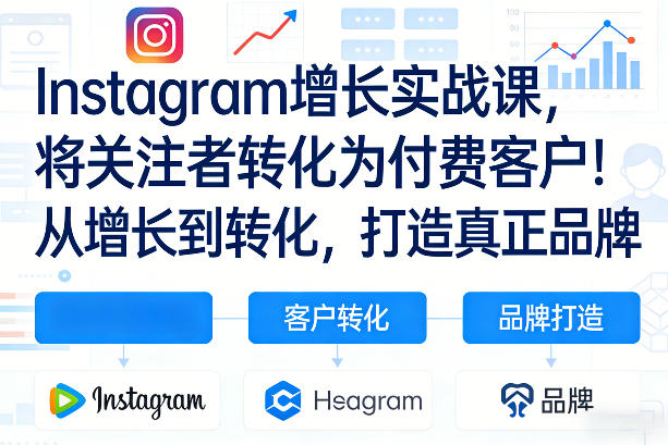 Instagram增长实战课,将关注者转化为付费客户!从增长到转化,打造真正品牌(双语字幕)插图 Instagram增长实战课,将关注者转化为付费客户!从增长到转化,打造真正品牌(双语字幕)